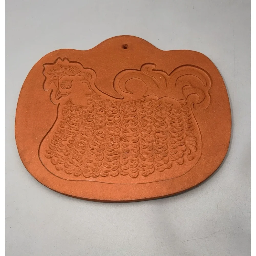 Vintage 1974 Bennington Potters Vermont Rooster Trivet Wall Hanging #1534 Clay
